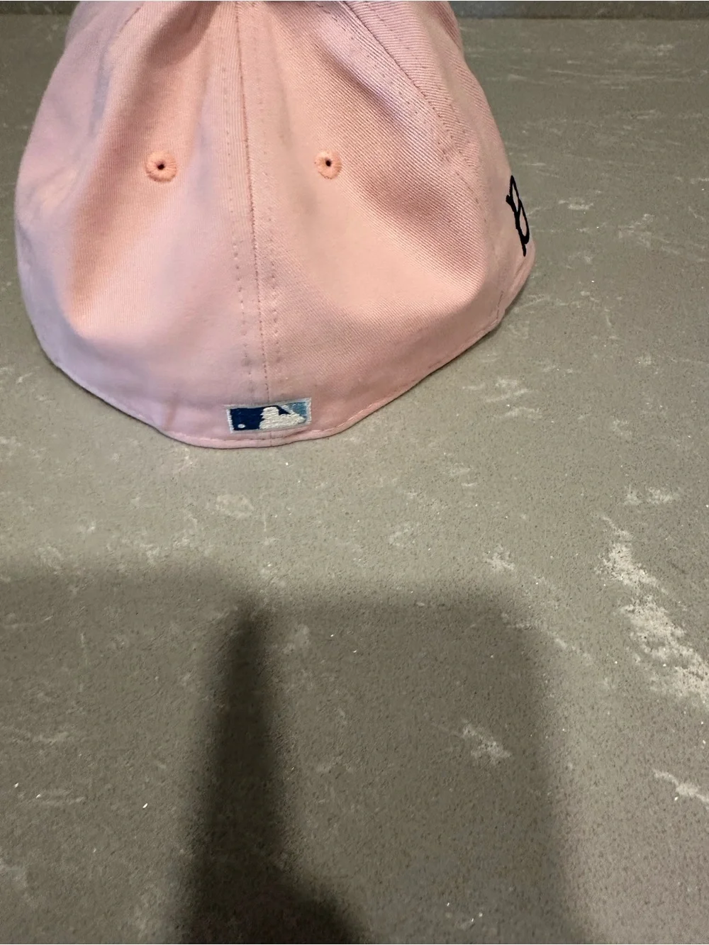 Brooklyn Dodgers Kids Pink and Black Baseball Cap with Navy 'B' Logo